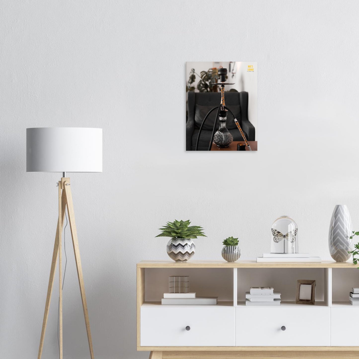 40x50 Displate 'Sleek Flower Black'